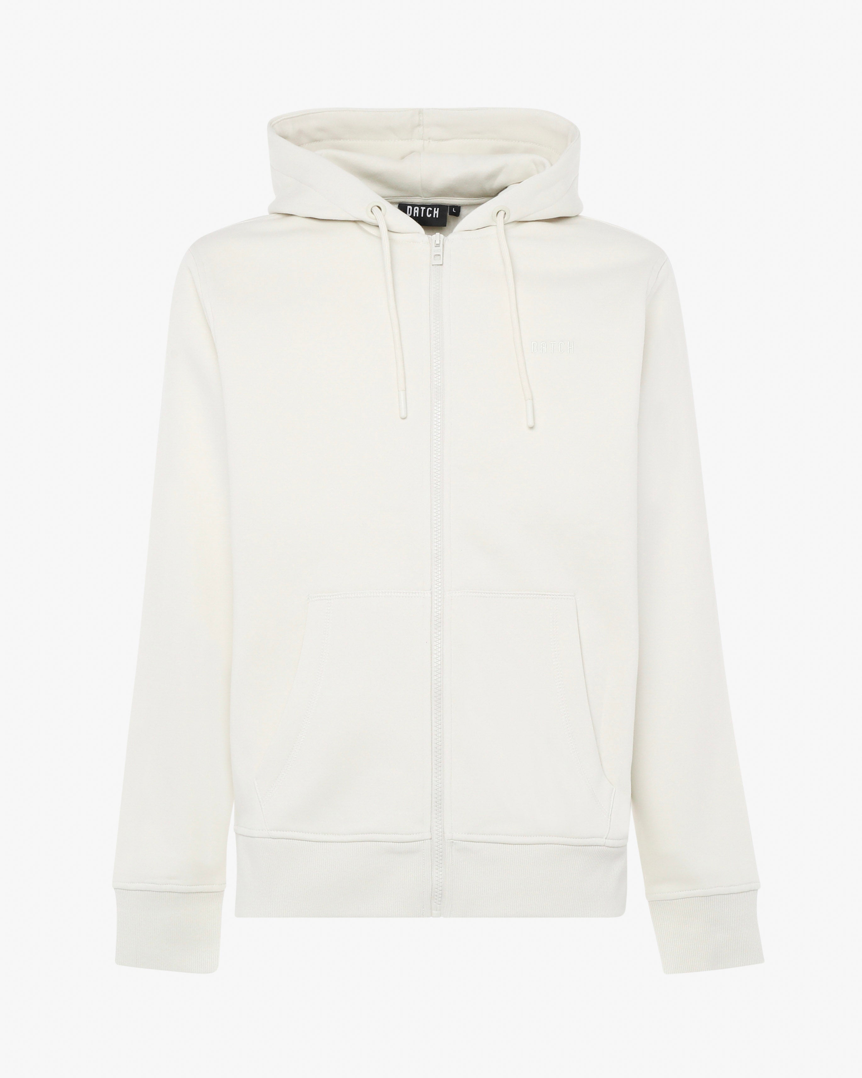 Felpa con zip e micrologo ricamato
