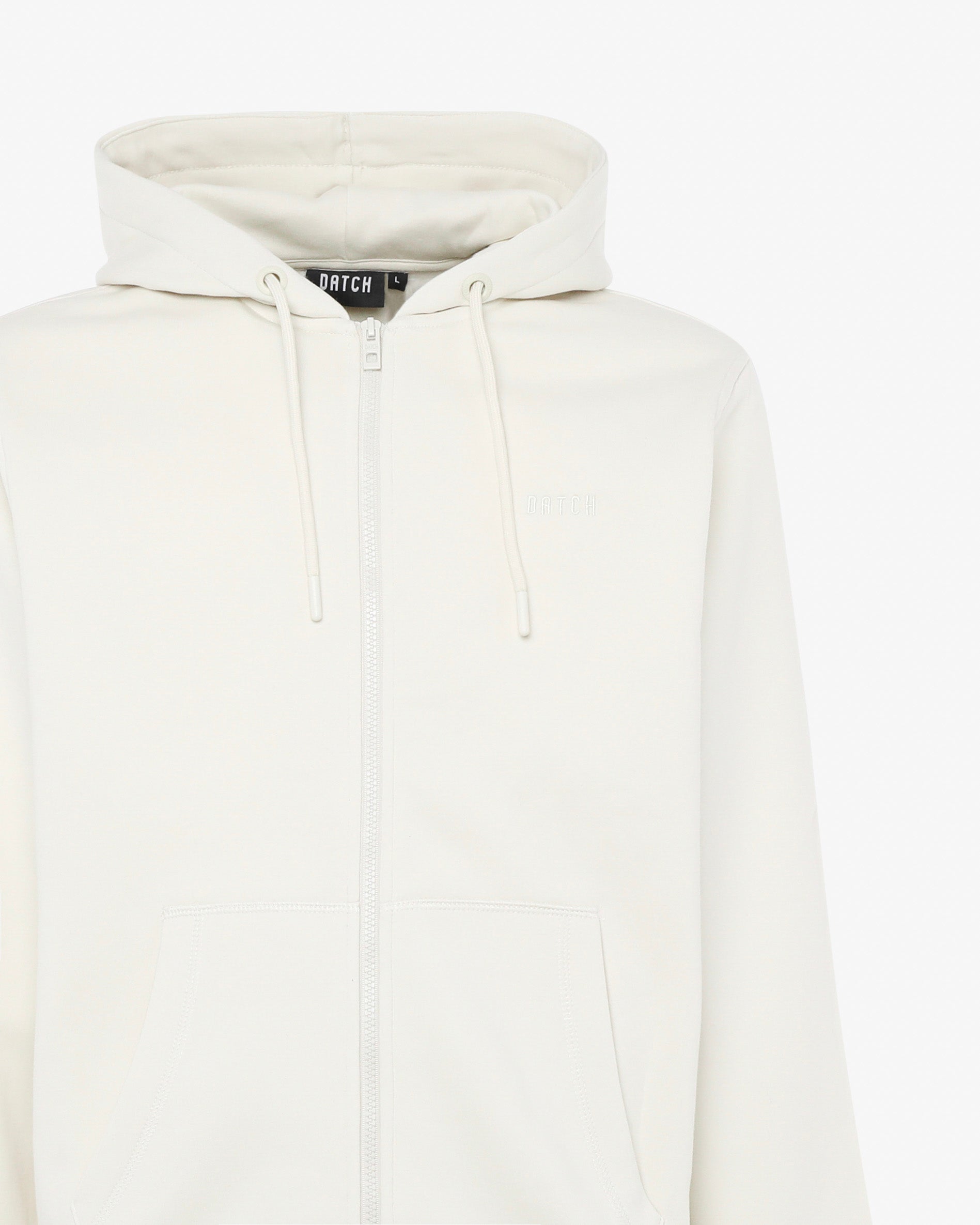Felpa con zip e micrologo ricamato