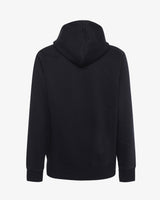 Felpa con zip e micrologo ricamato