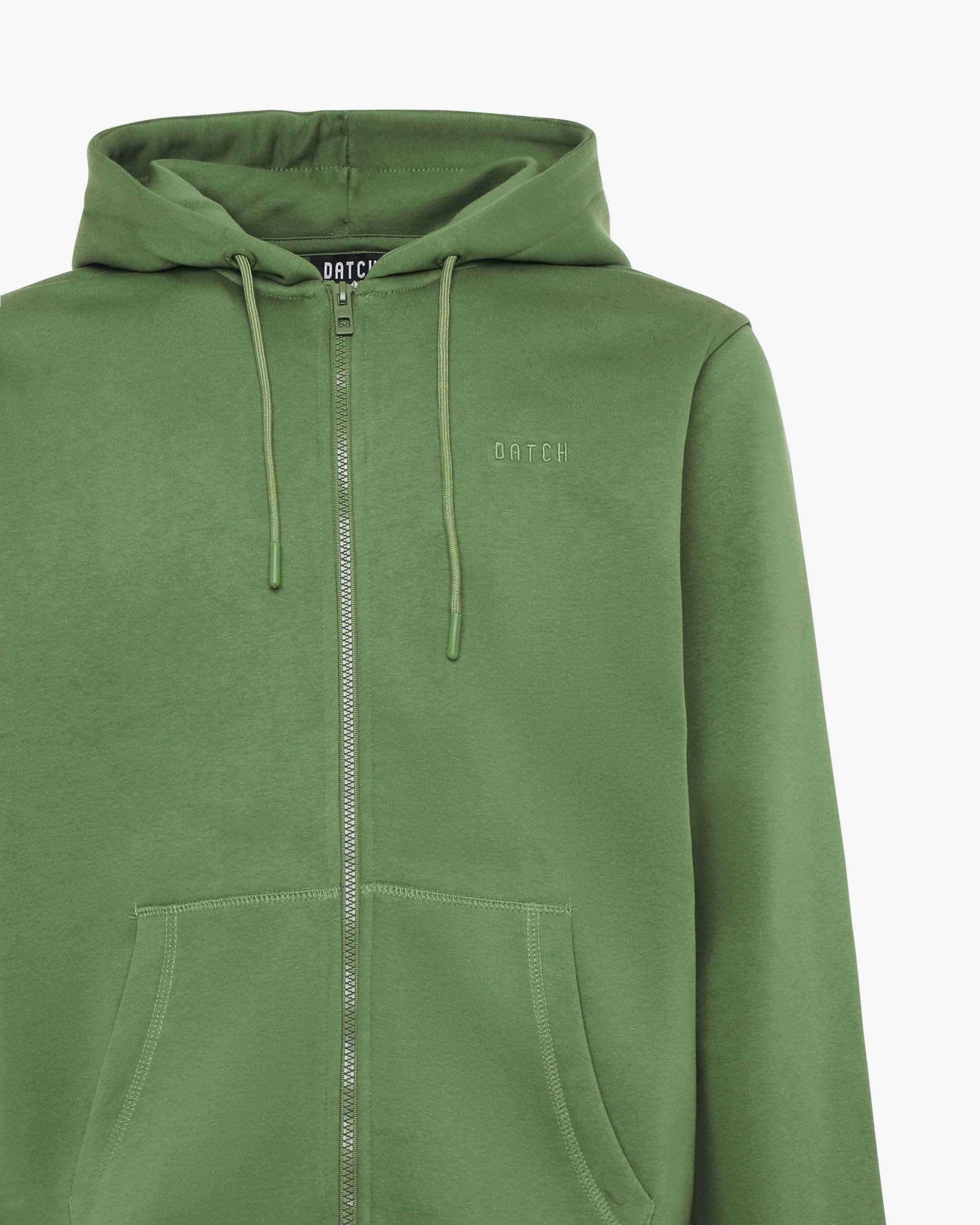 Felpa con zip e micrologo ricamato