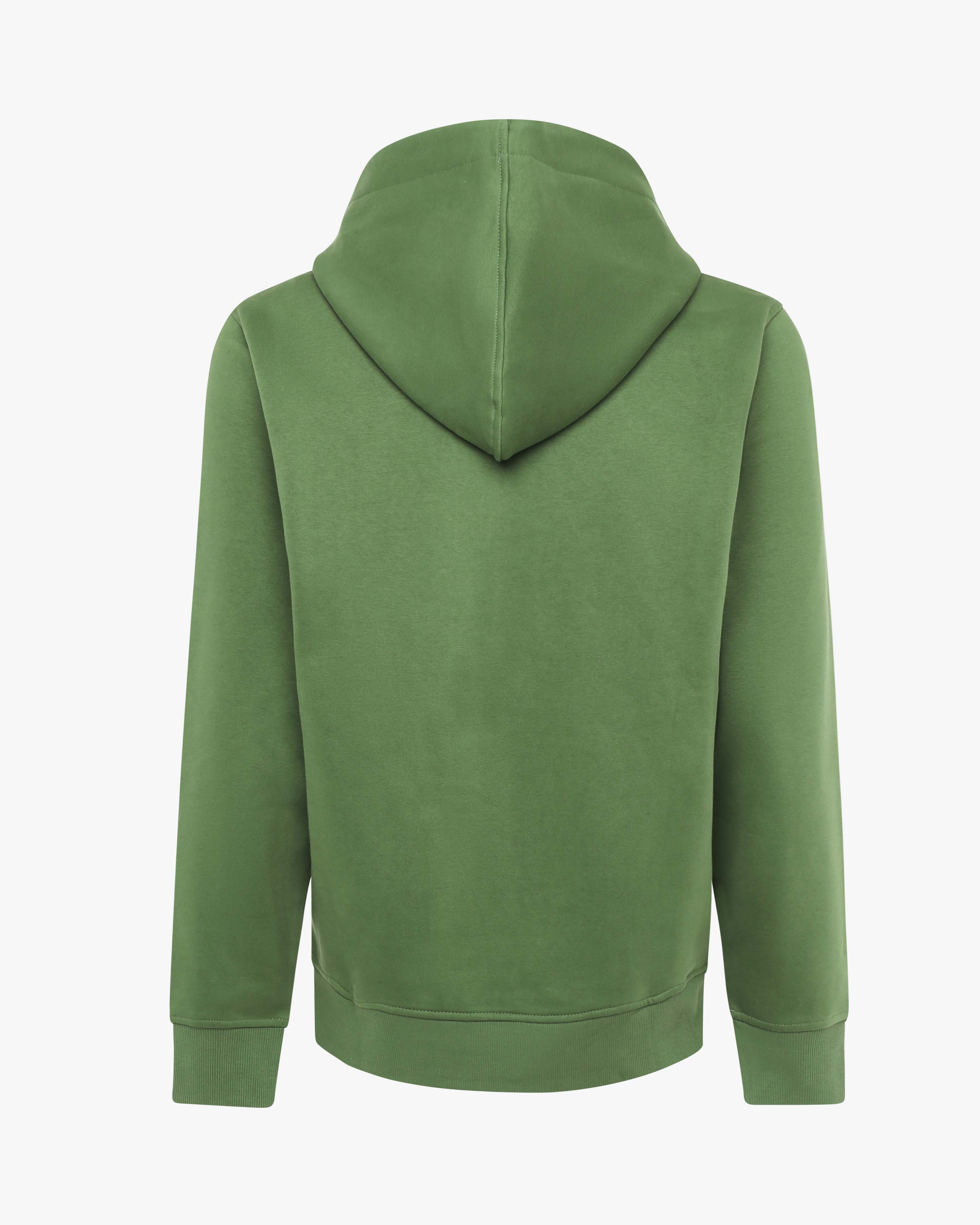 Felpa con zip e micrologo ricamato