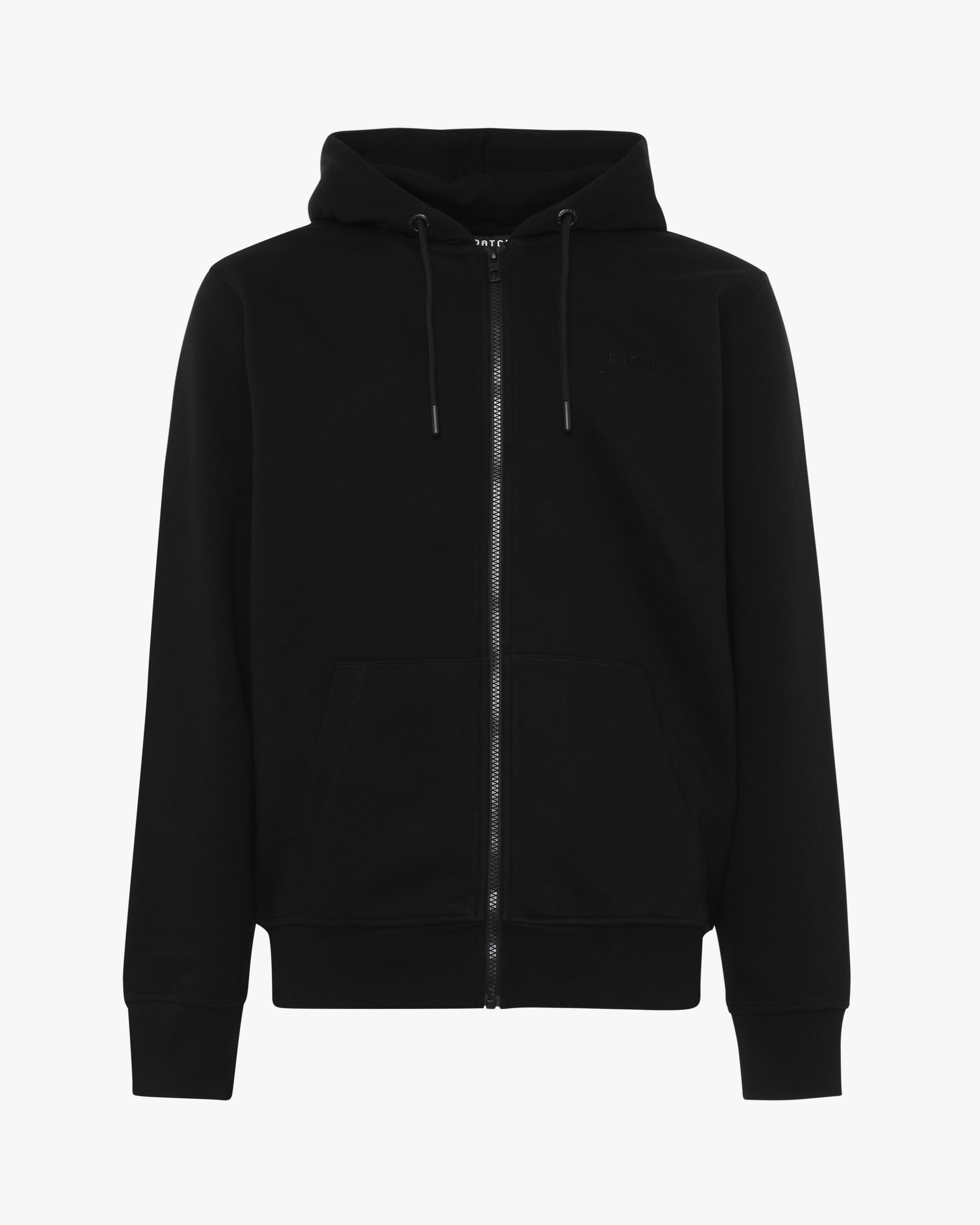 Felpa con zip e micrologo ricamato