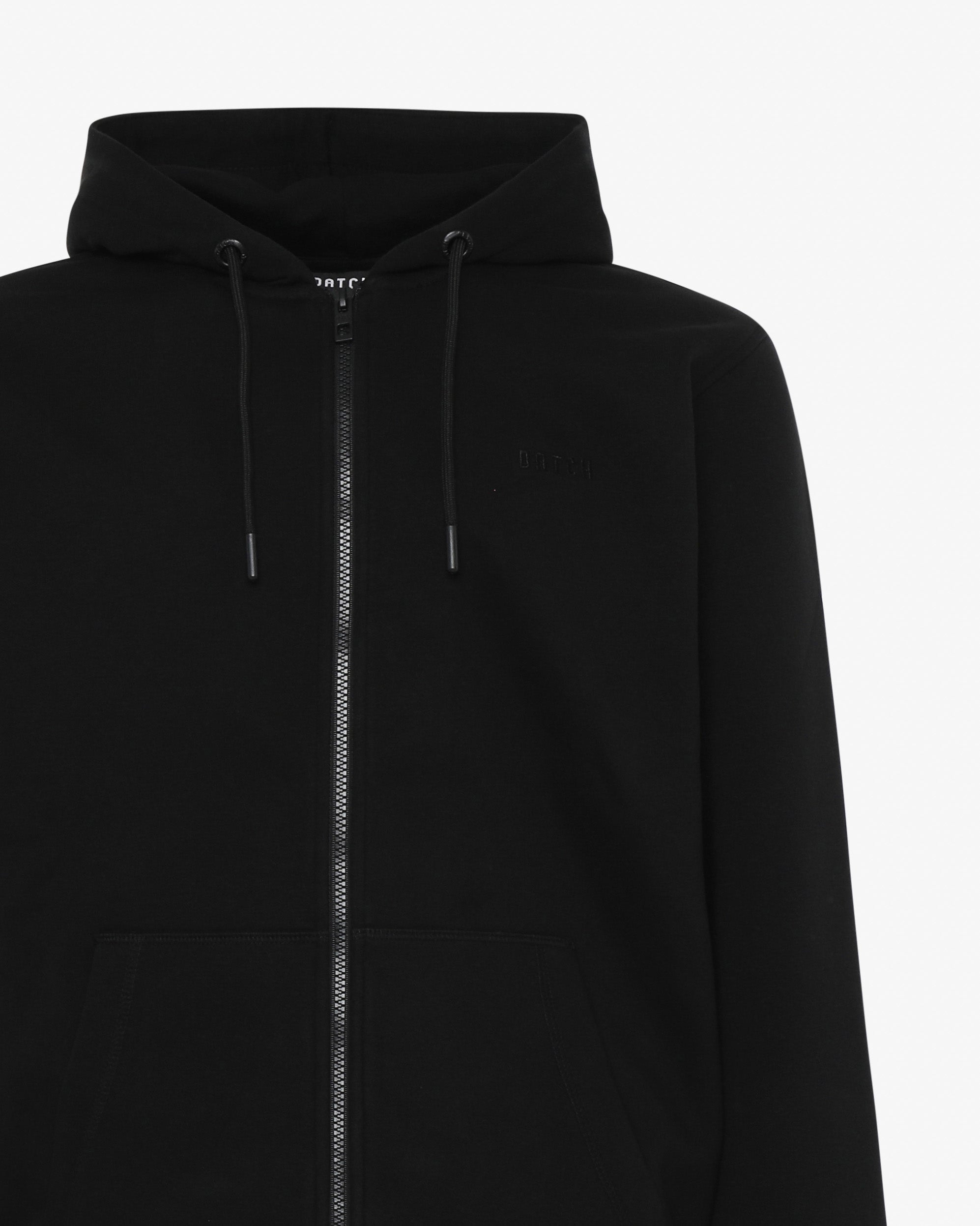 Felpa con zip e micrologo ricamato