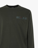 T-shirt manica lunga con taschino