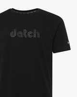 T-shirt con logo centrale tono su tono