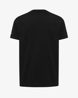 T-shirt con logo centrale tono su tono