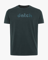 T-shirt con logo centrale tono su tono