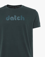 T-shirt con logo centrale tono su tono