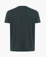 T-shirt con logo centrale tono su tono