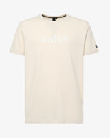 T-shirt con logo centrale tono su tono