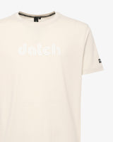 T-shirt con logo centrale tono su tono