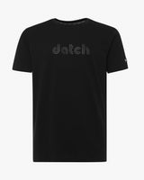 T-shirt con logo centrale tono su tono