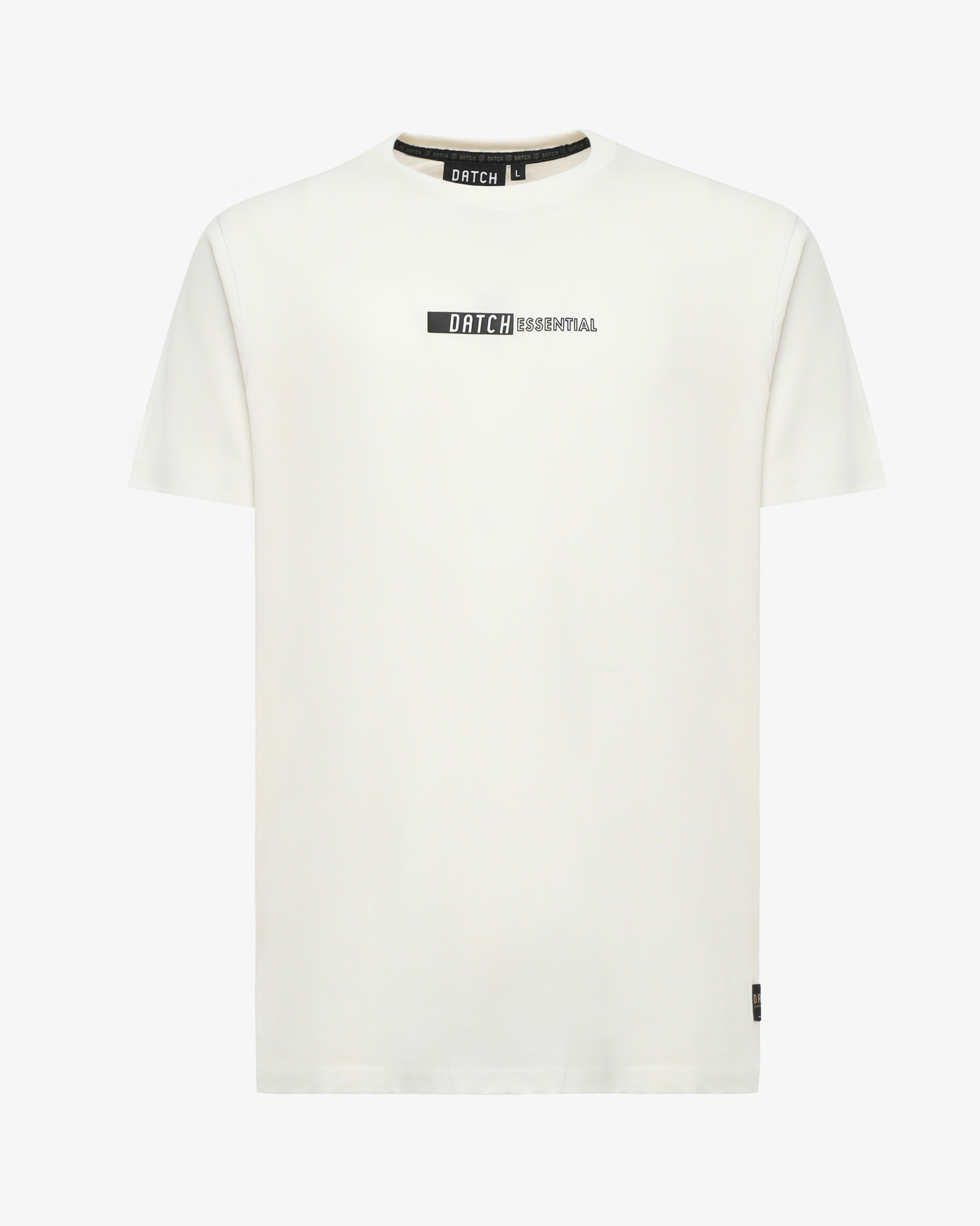 T-shirt girocollo con stampa centrale
