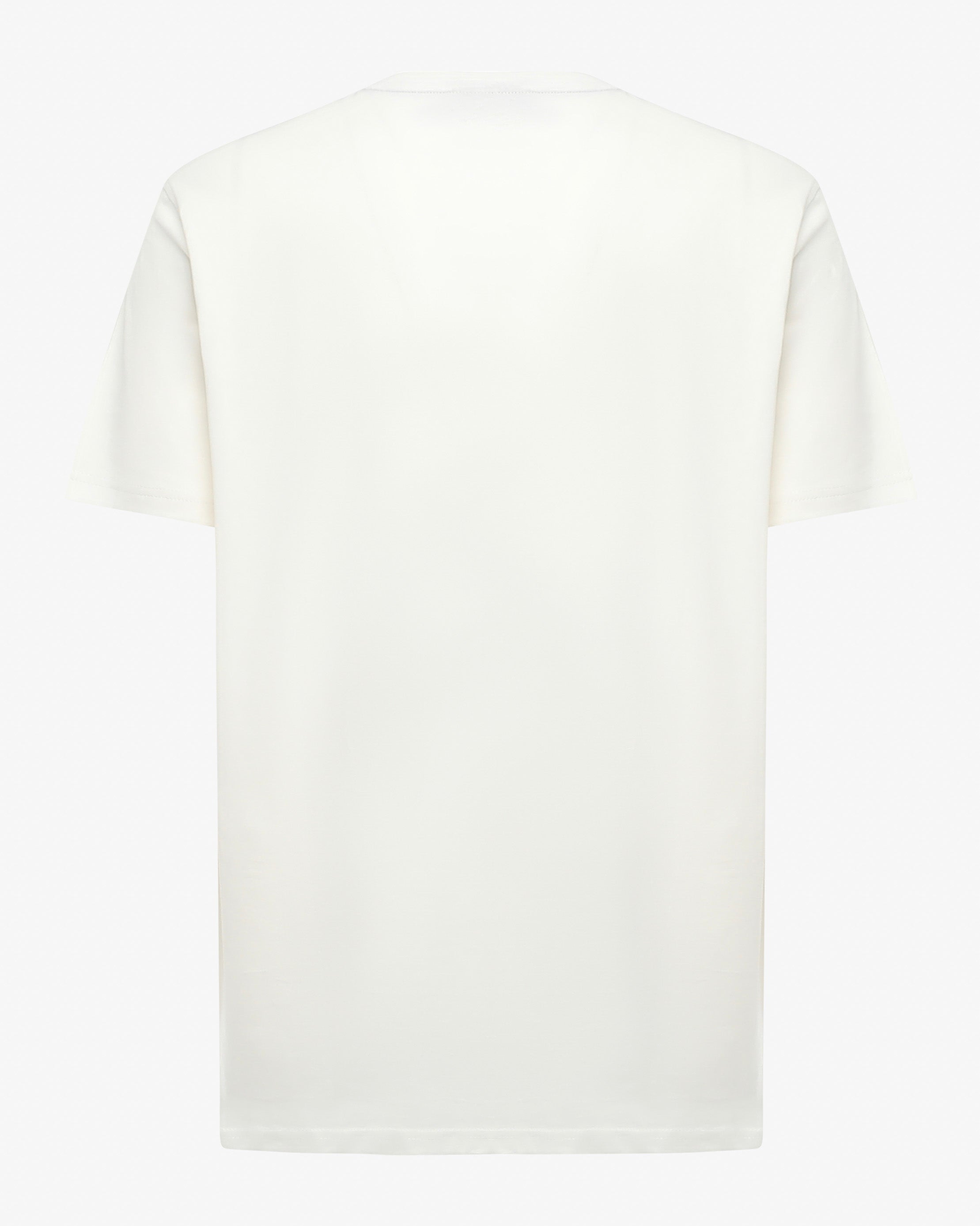 T-shirt girocollo con stampa centrale