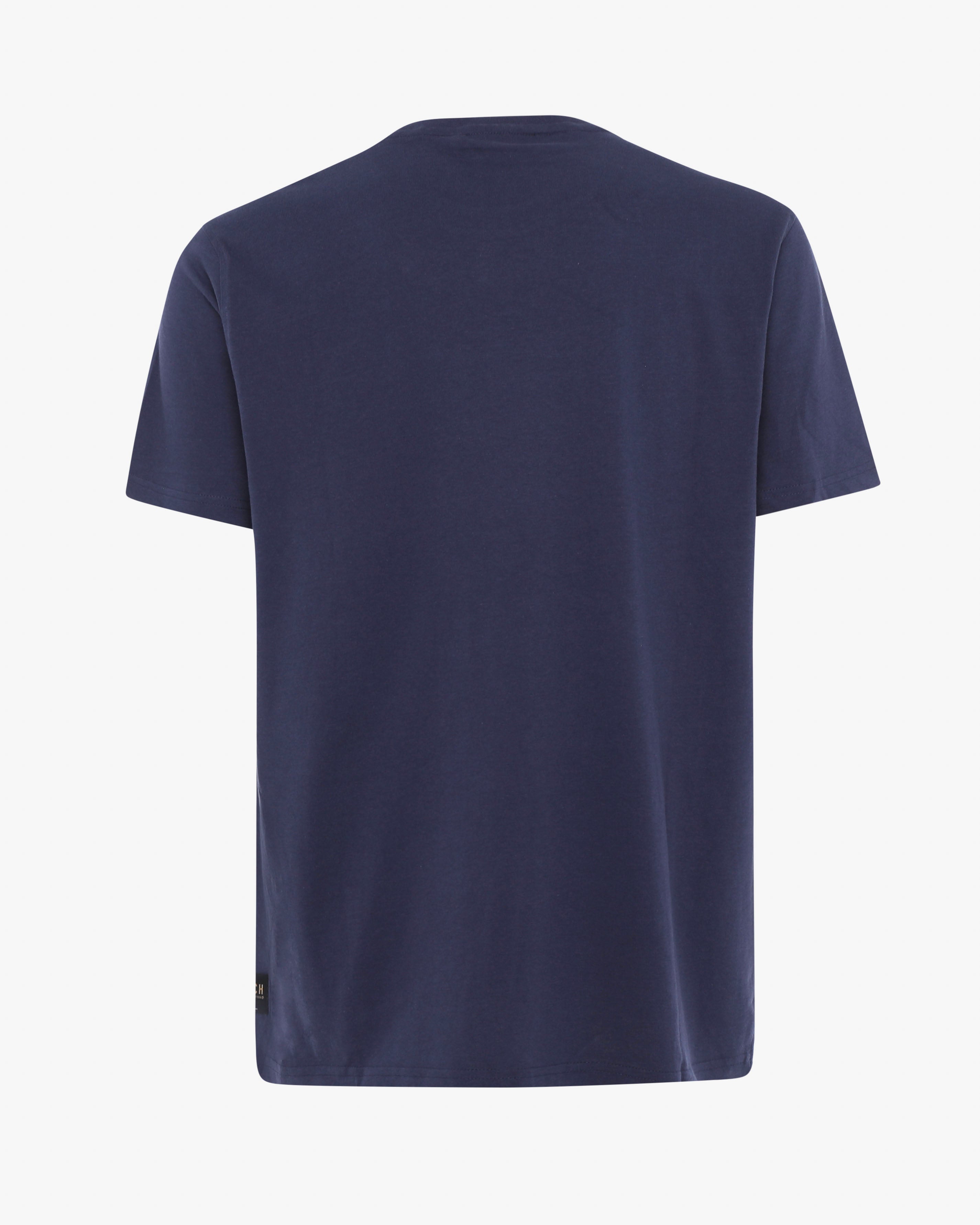 T-shirt girocollo con stampa centrale