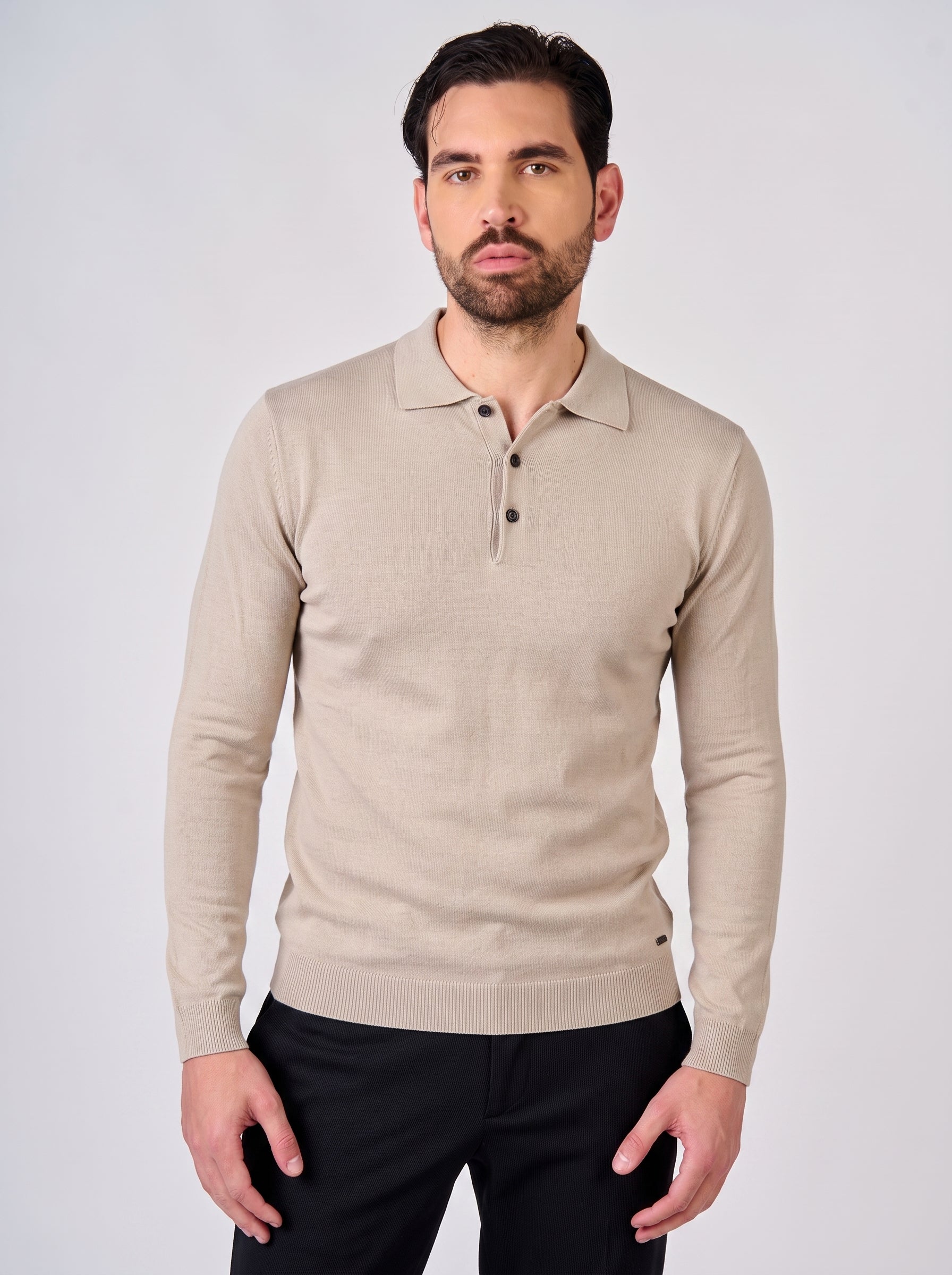 Maglia polo manica lunga