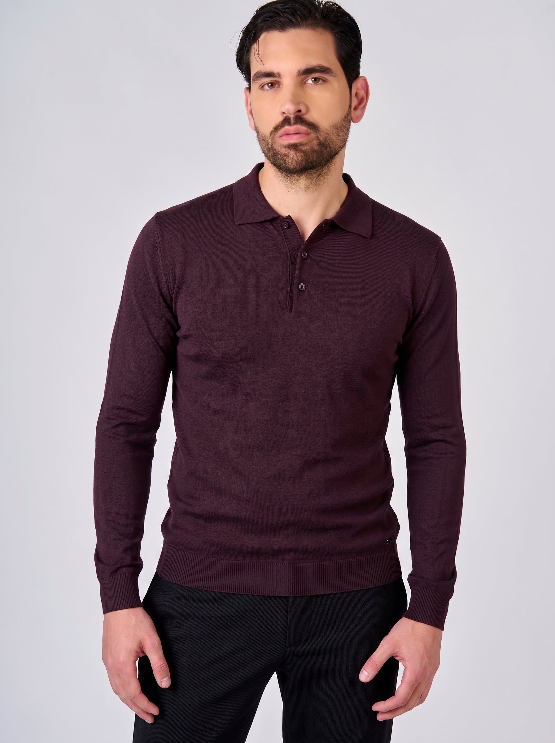 Maglia polo manica lunga