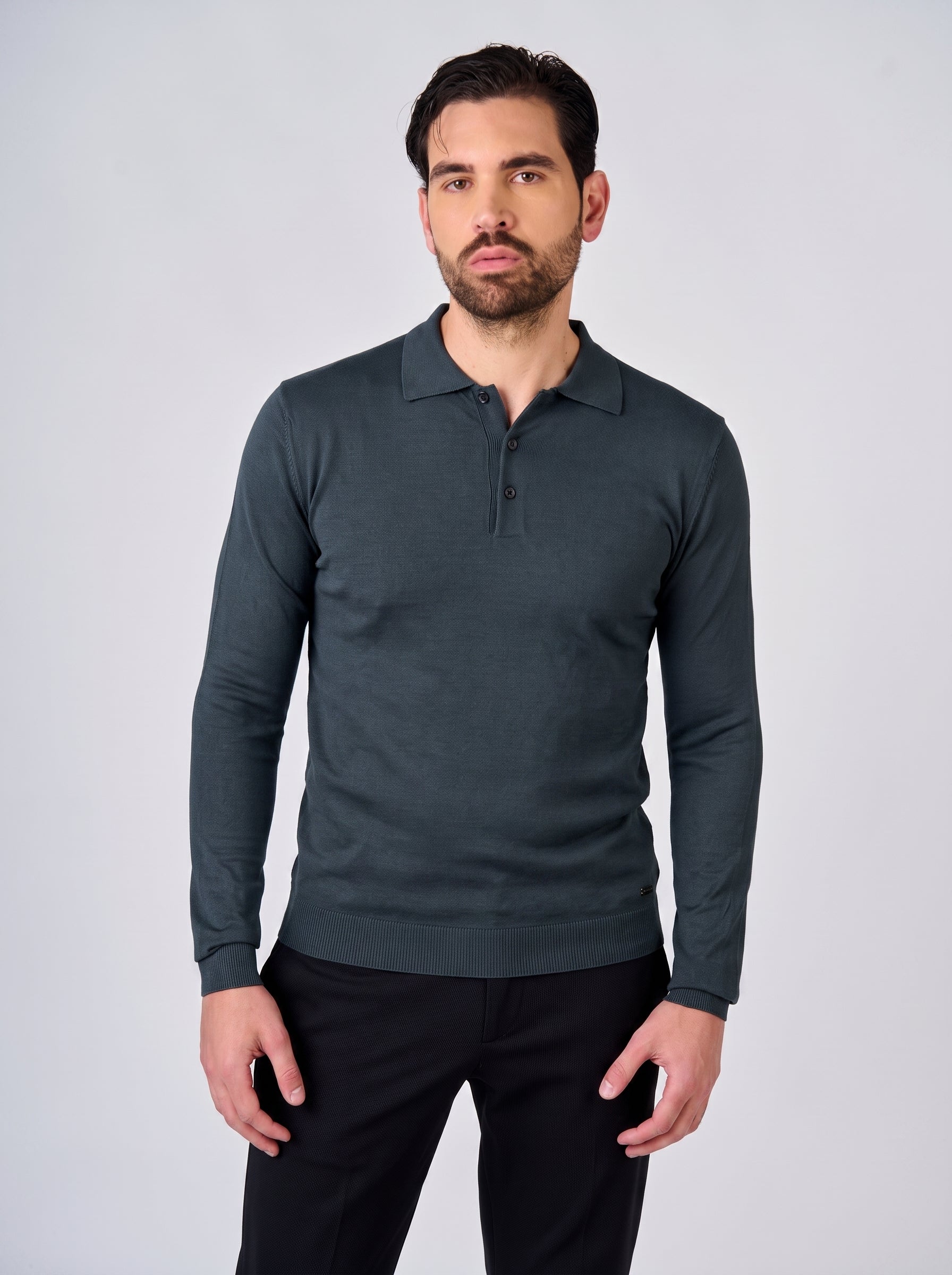 Maglia polo manica lunga