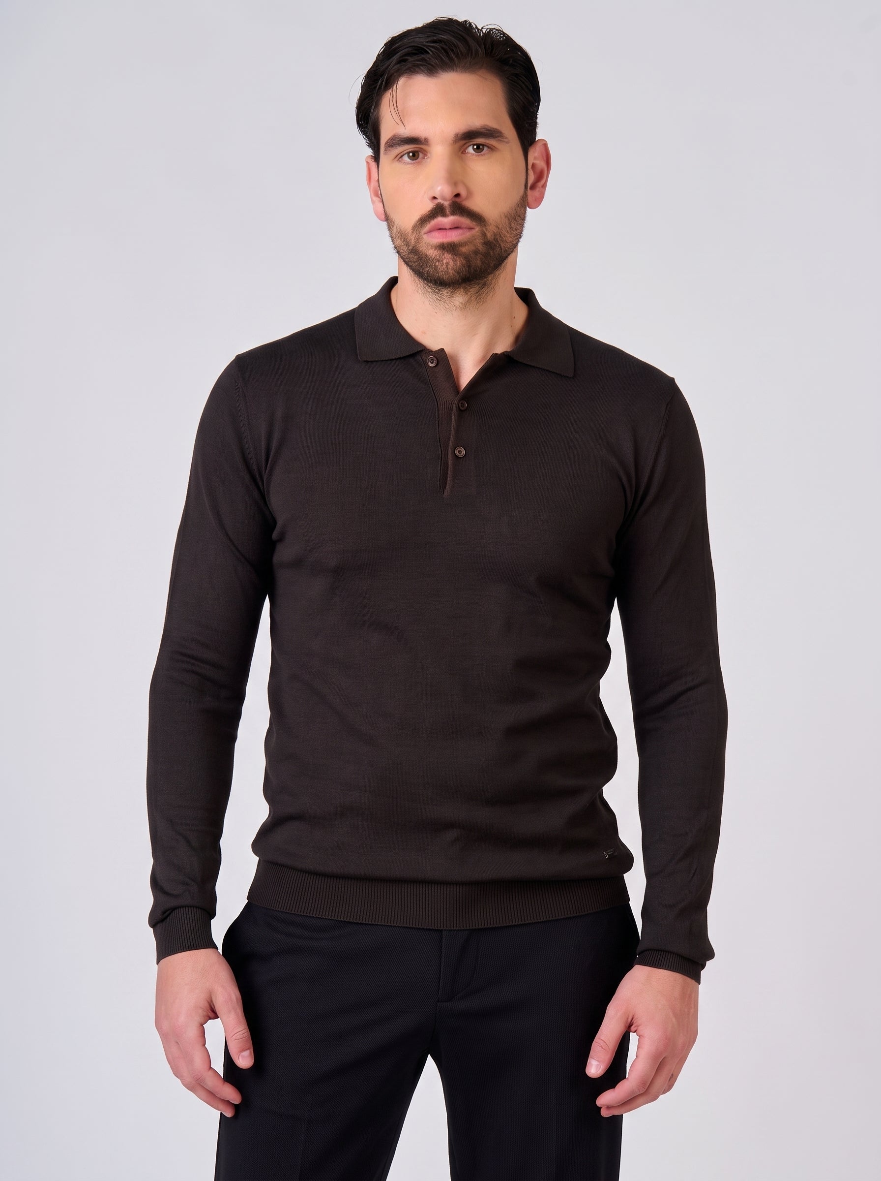 Maglia polo manica lunga