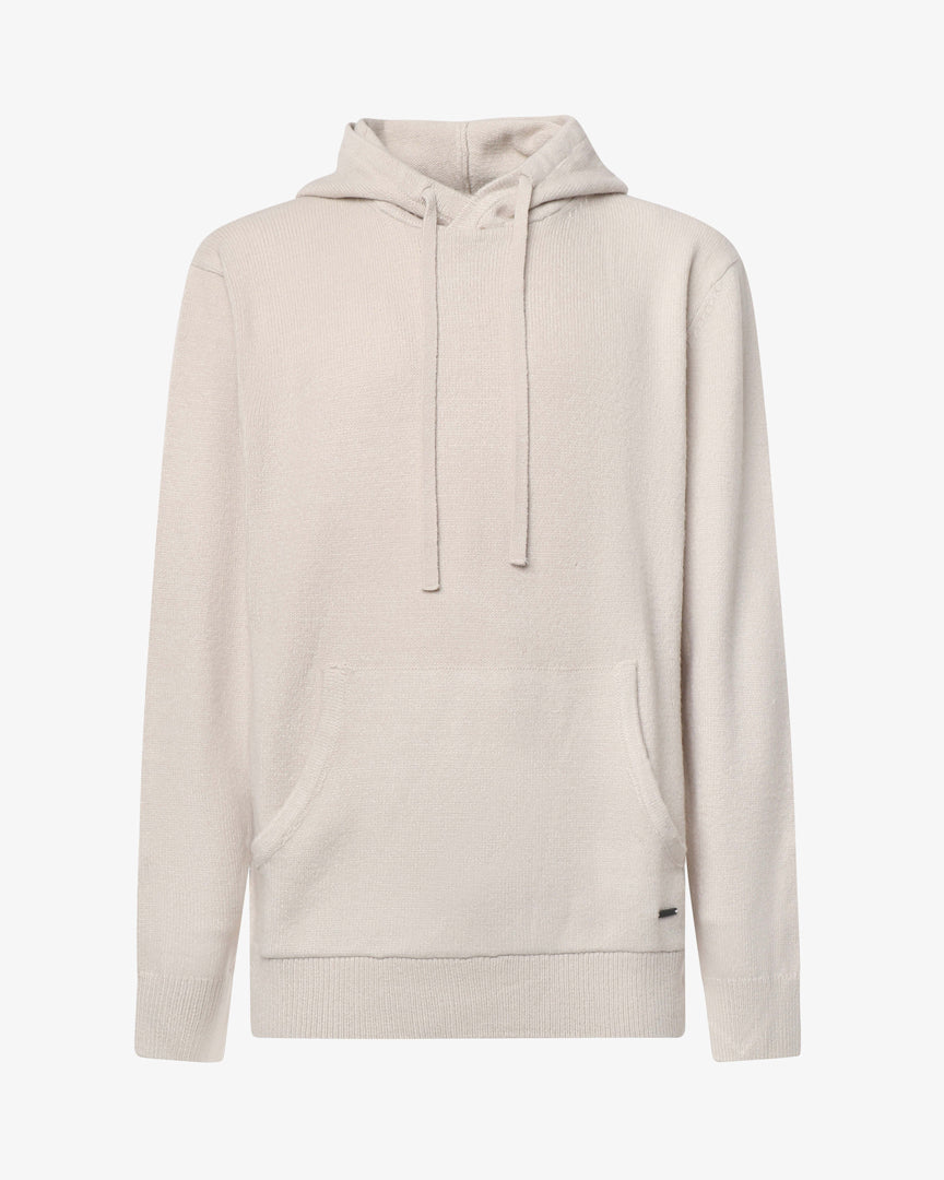 Maglia con cappuccio e polsini a coste