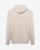Maglia con cappuccio e polsini a coste