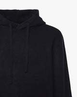 Maglia con cappuccio e polsini a coste
