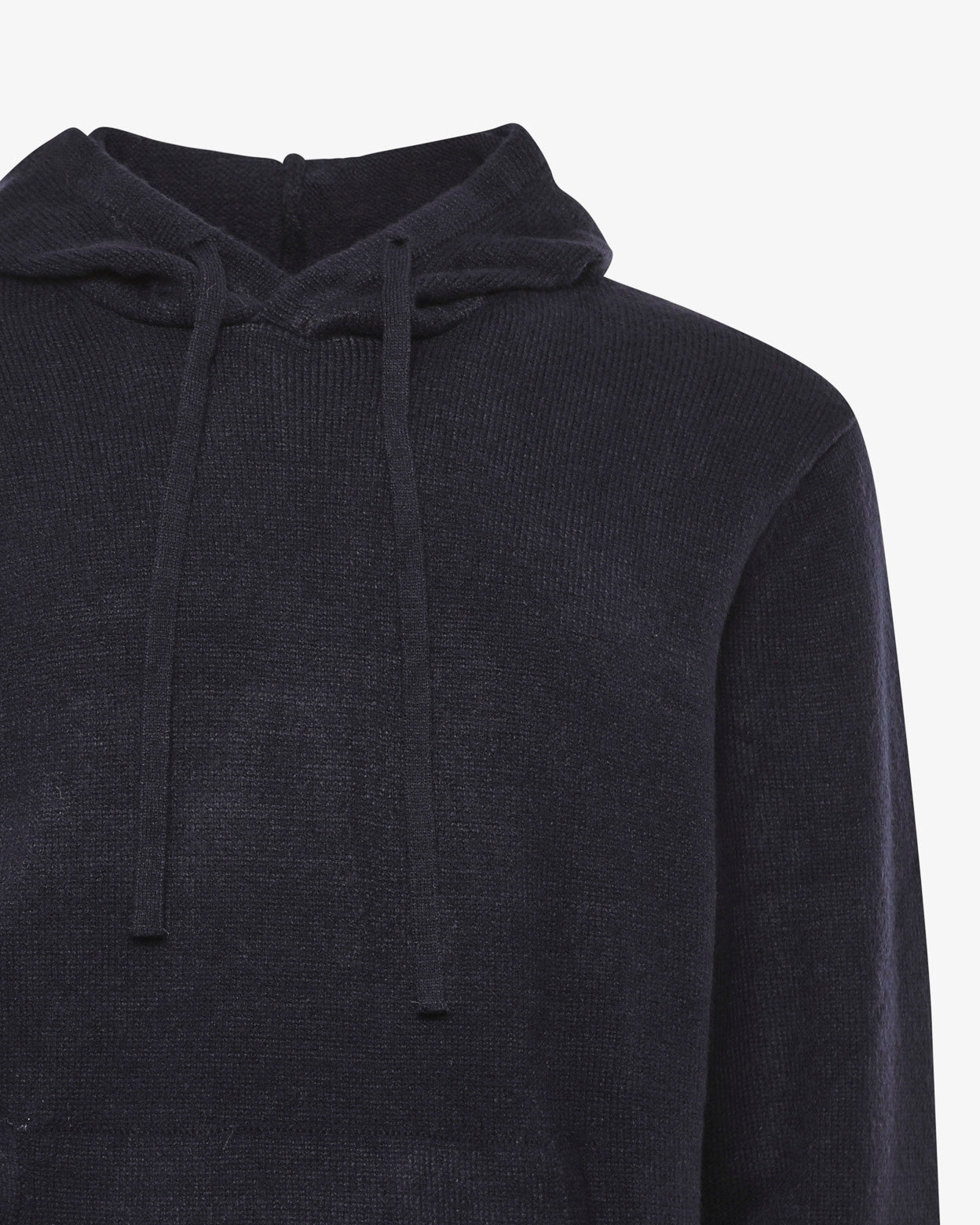 Maglia con cappuccio e polsini a coste