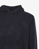 Maglia con cappuccio e polsini a coste