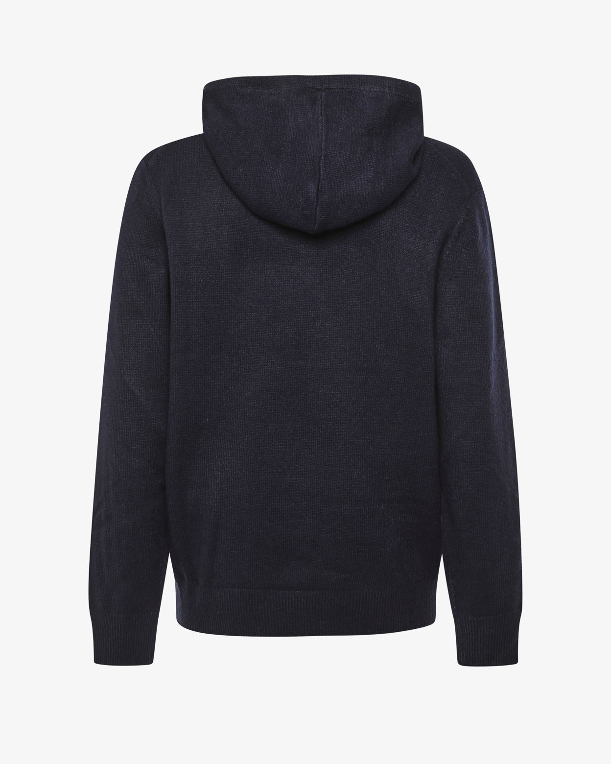 Maglia con cappuccio e polsini a coste