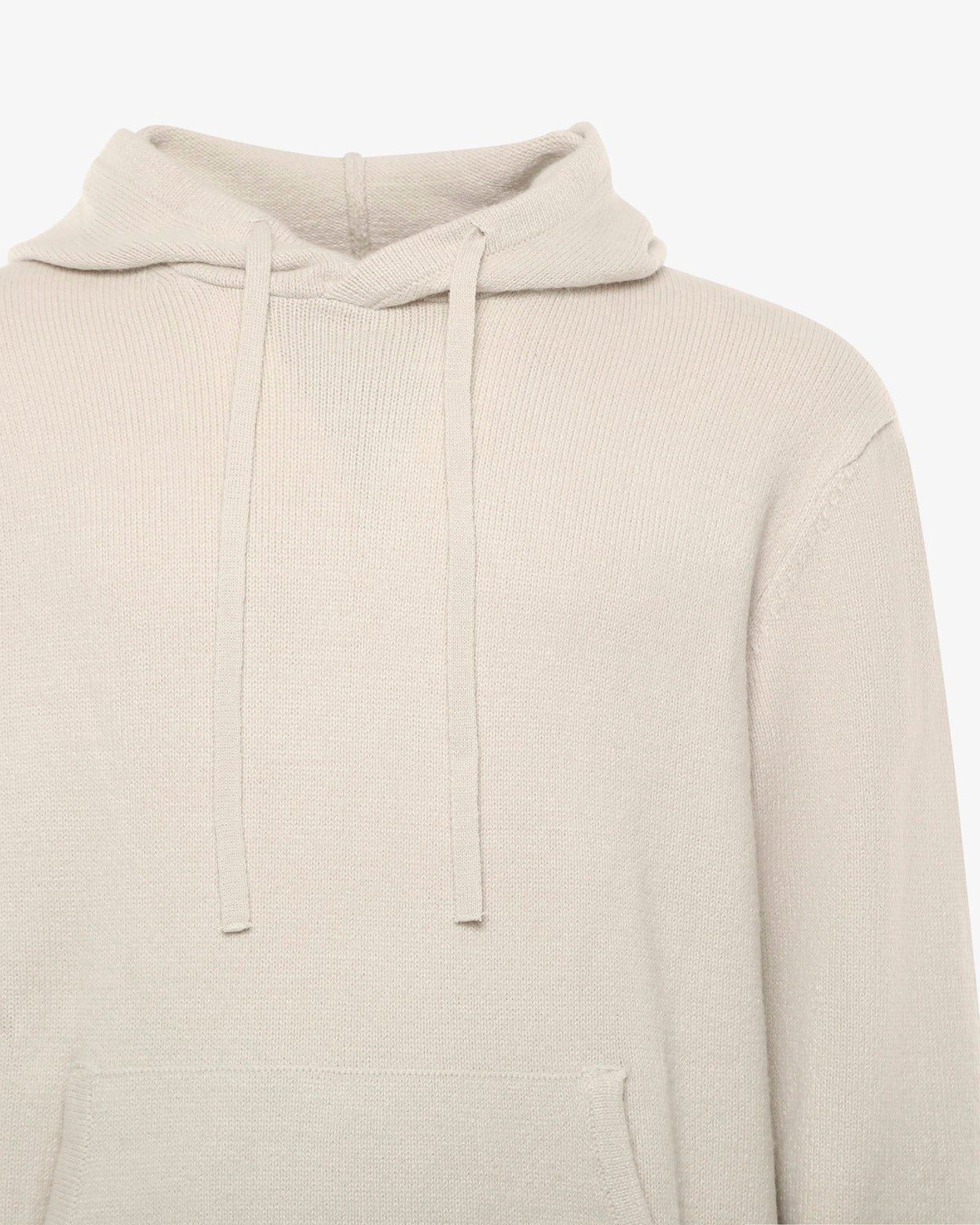 Maglia con cappuccio e polsini a coste