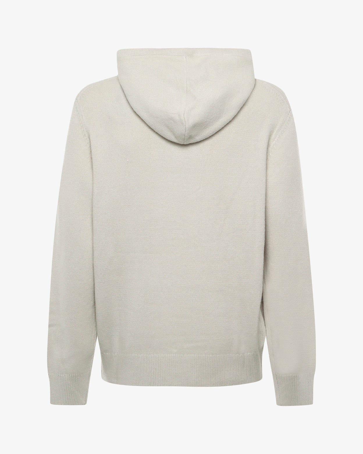 Maglia con cappuccio e polsini a coste