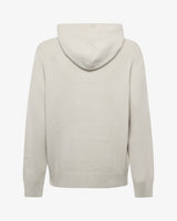 Maglia con cappuccio e polsini a coste