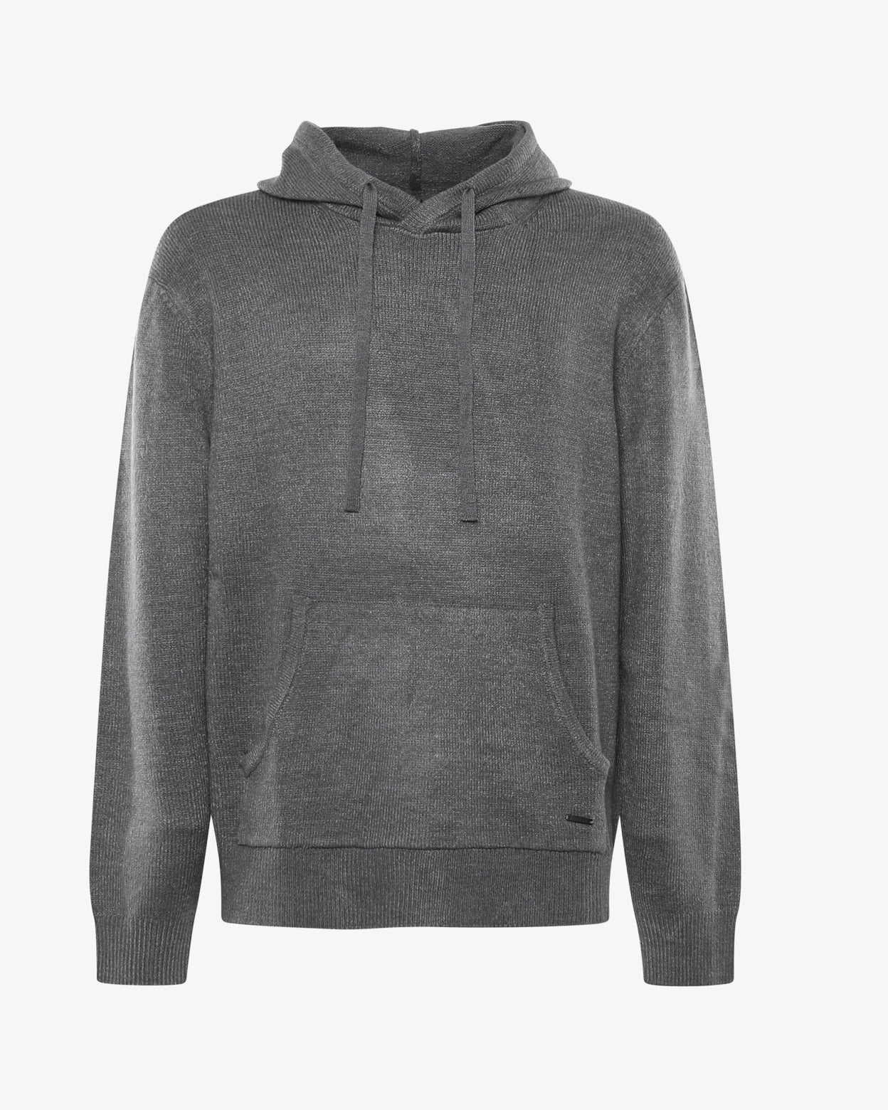 Maglia con cappuccio e polsini a coste
