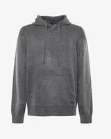 Maglia con cappuccio e polsini a coste