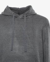 Maglia con cappuccio e polsini a coste