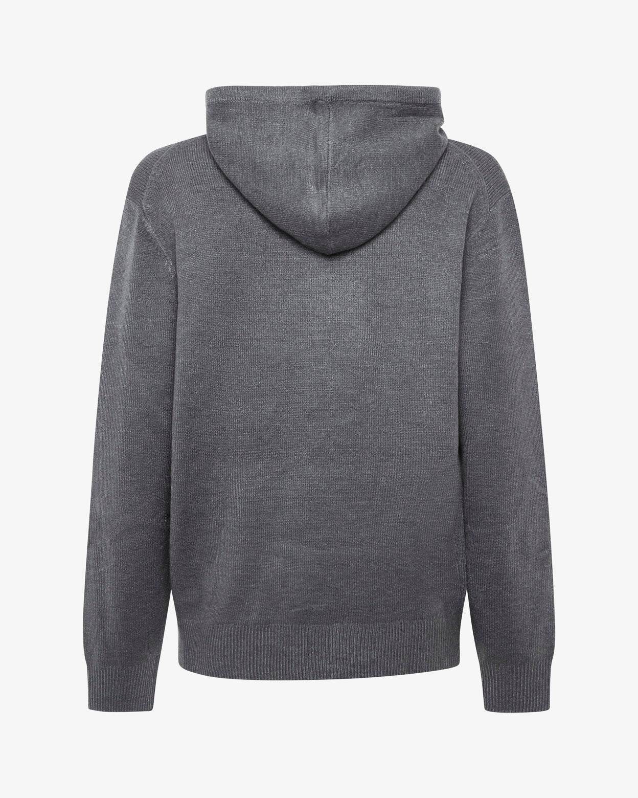 Maglia con cappuccio e polsini a coste