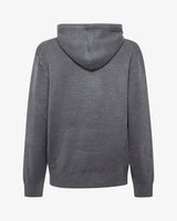 Maglia con cappuccio e polsini a coste