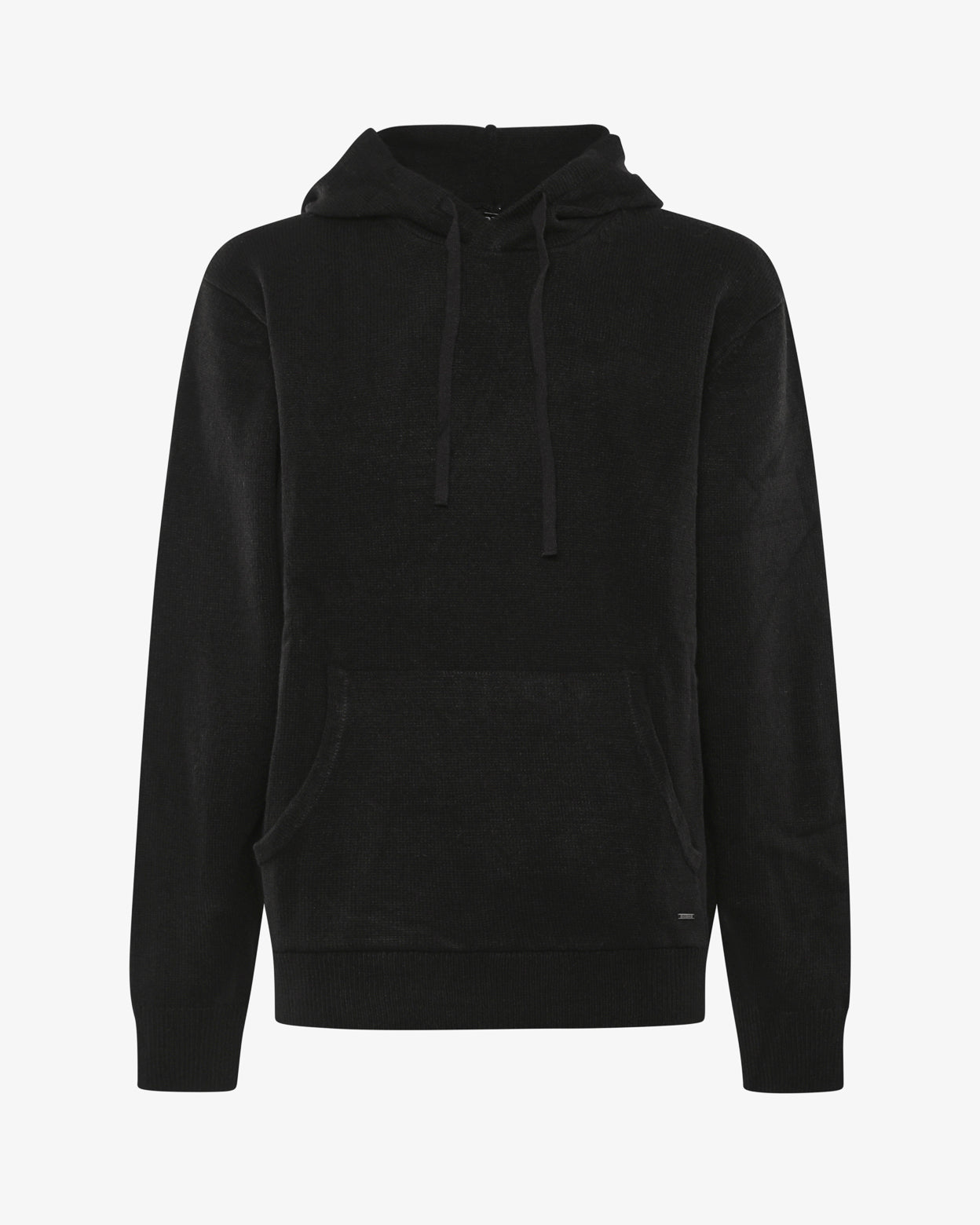 Maglia con cappuccio e polsini a coste