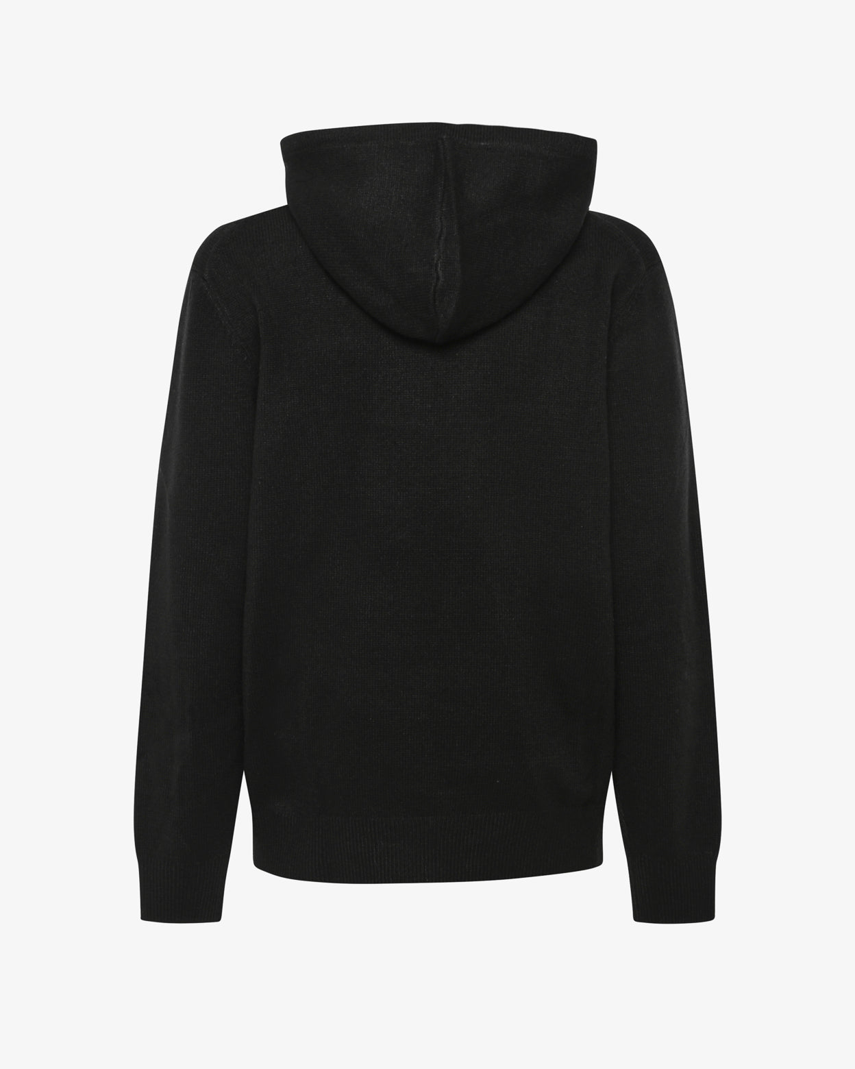 Maglia con cappuccio e polsini a coste