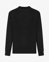 Maglia lupetto con polsi a coste