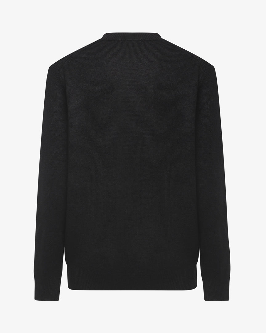 Maglia lupetto con polsi a coste