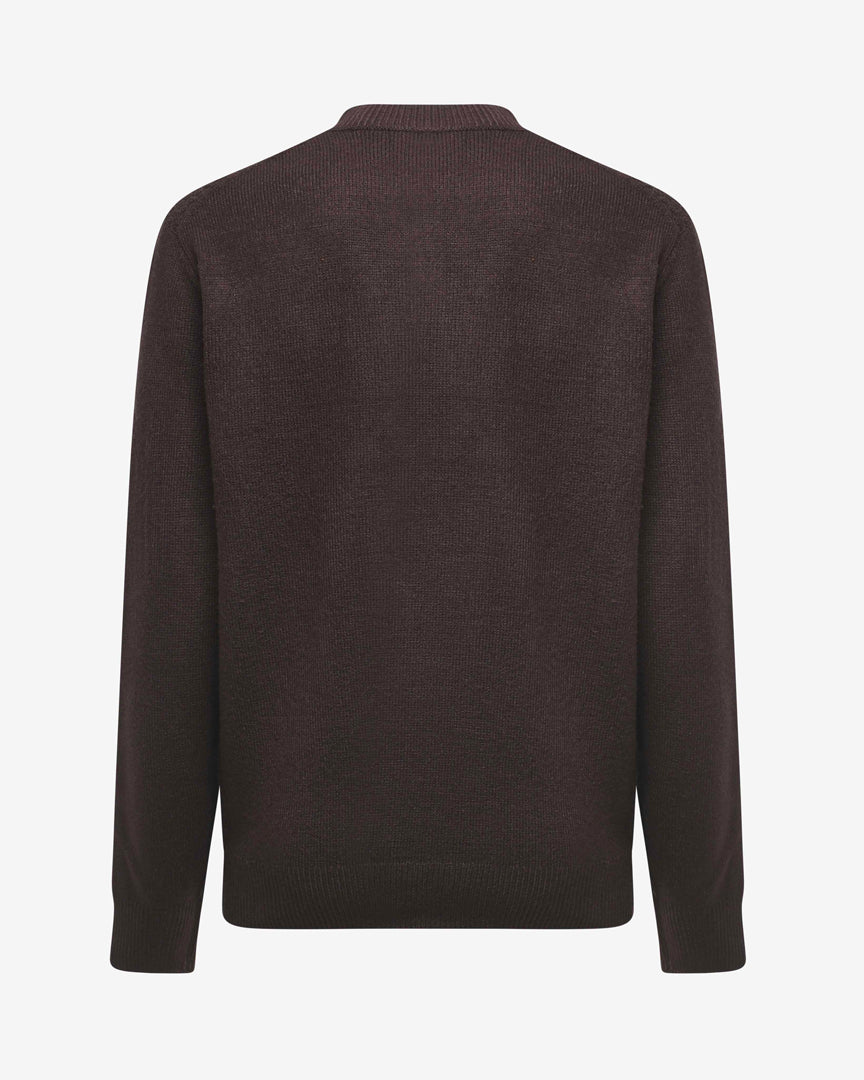 Maglia lupetto con polsi a coste