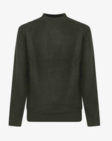 Maglia lupetto con polsi a coste