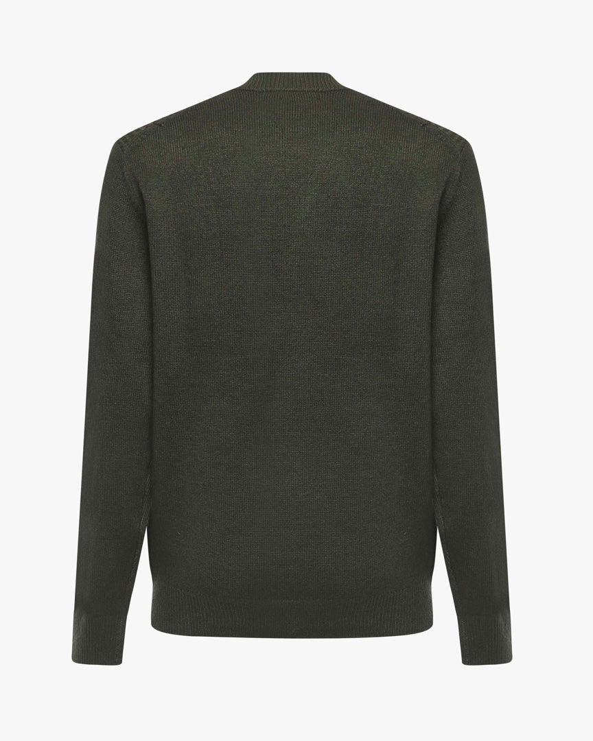 Maglia lupetto con polsi a coste