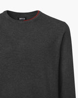 Maglia girocollo con dettaglio "Tartan"