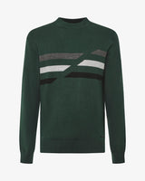 Maglia con lupetto a costine "Colour Block"