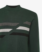Maglia con lupetto a costine "Colour Block"