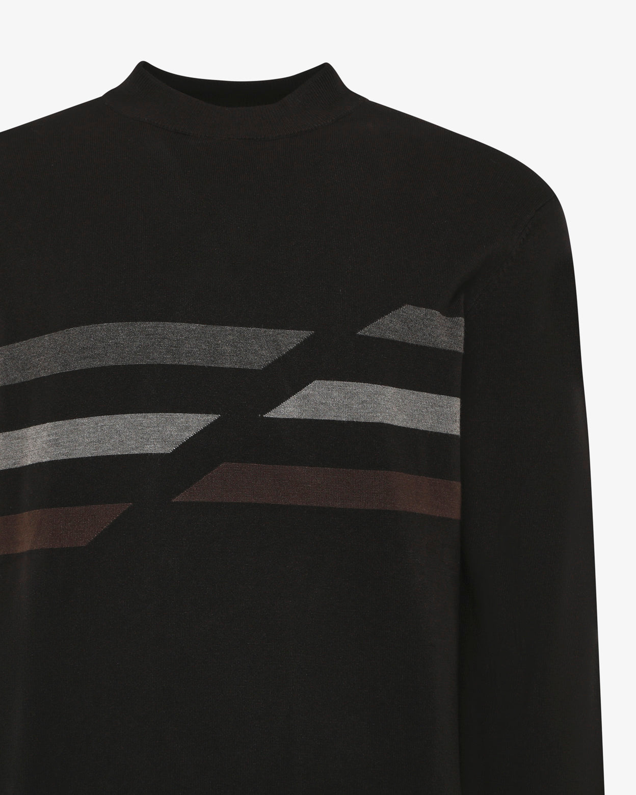 Maglia con lupetto a costine "Colour Block"