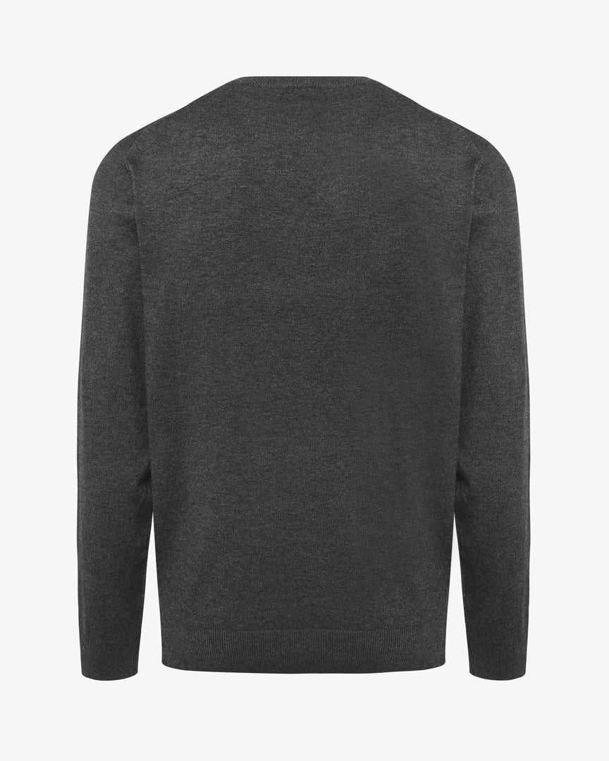 Maglia girocollo a costine "Colour Block"