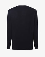 Maglia girocollo a costine "Colour Block"